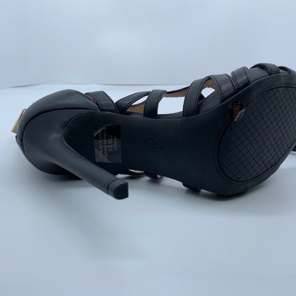 Jessica Simpson Black Lace Up the Front with Tassel And Gold Zippered Back! - Picture 9 of 10